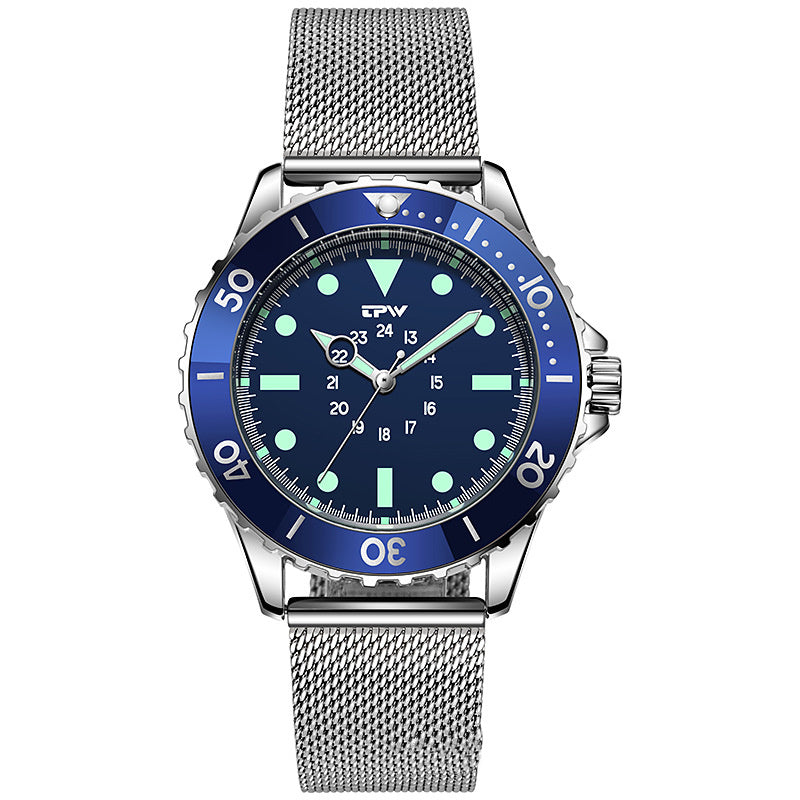 Men's Multi-functional Business Luminous Waterproof Quartz Watch