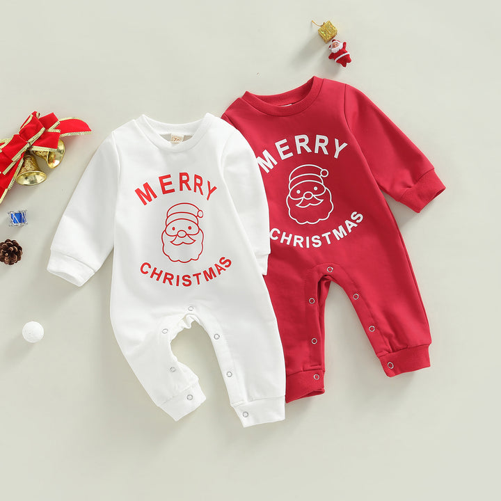 Fluffy Christmas-inspired Casual Baby Suit