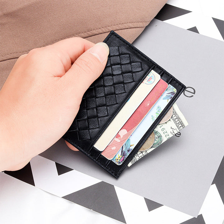 Women's Ultra-thin Mini Sheepskin Credit Card Cover