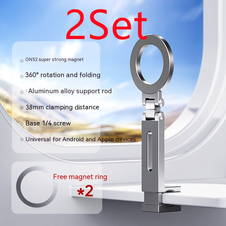 360-degree Rotating Folding Travel Mobile Phone Magnetic Bracket