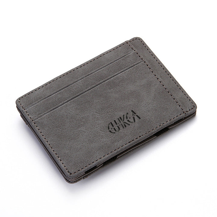 Flip Wallet Men Men Magic Portofel Polyuretan Card Suport