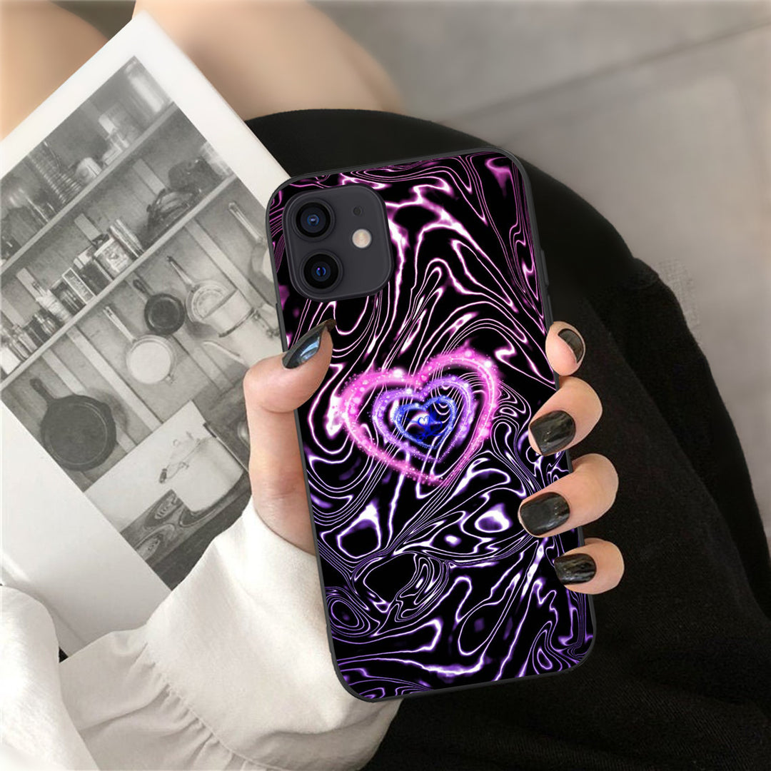 Mini Heart Phone Case Cover Geometric Painted