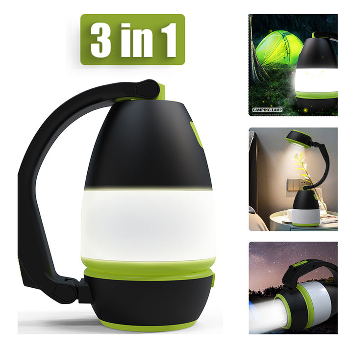 3 IN1 Lampa de masă multifuncțională Trei într -o lămpi cu LED -uri LED Mașină Light Light Foldable Lanternă de urgență