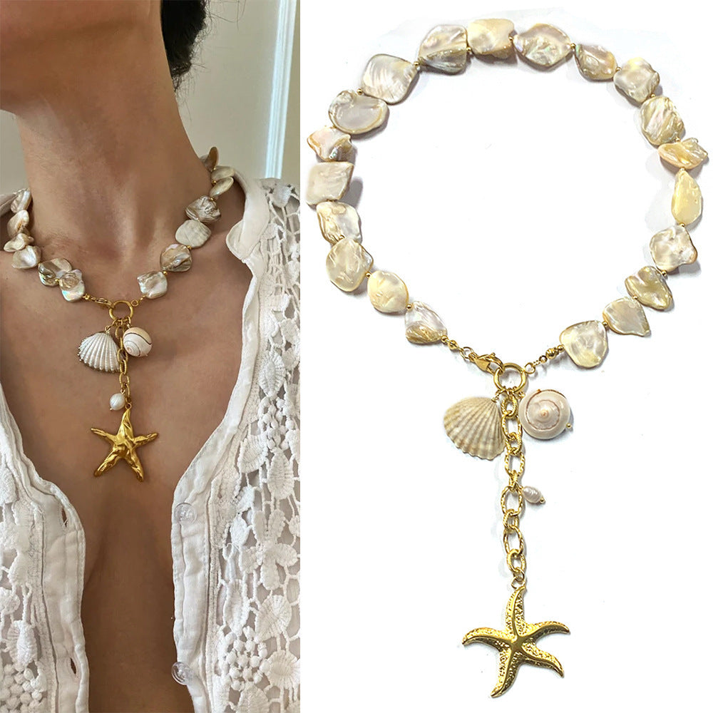 Women's Fashion Irregular Shell Necklace