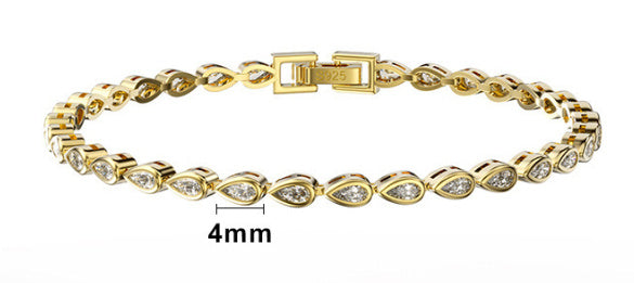 Fashion Personality Water Drop Zircon Bracelet