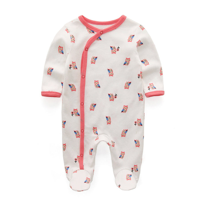 Newborn Baby Clothes Boneless Pair Buckle Onesie