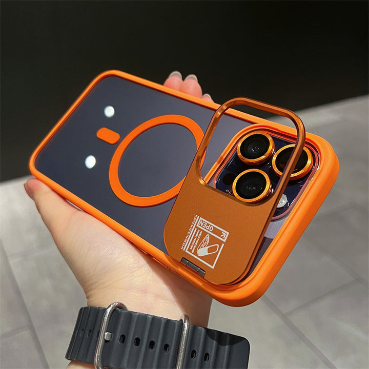 Invisible Multi-Dimensional Holder Case Magnetic Suction With Lens Film