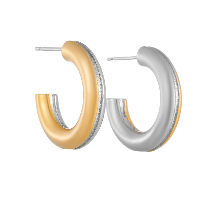 High-Grade C- Shaped Ear Ring Copper-plated Gold