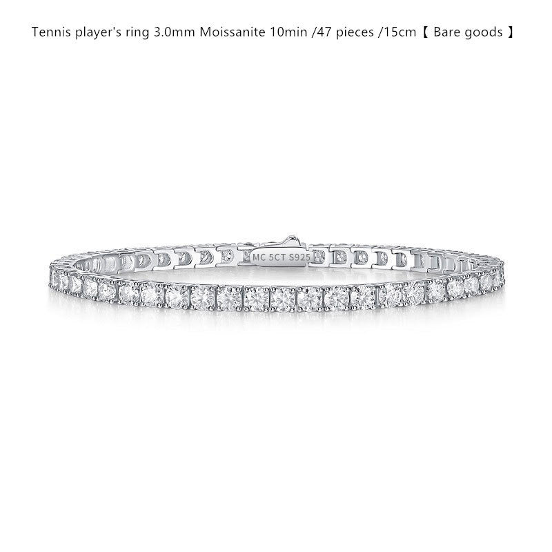 Sterling Silver D Color Moissanite Brățară pentru femei