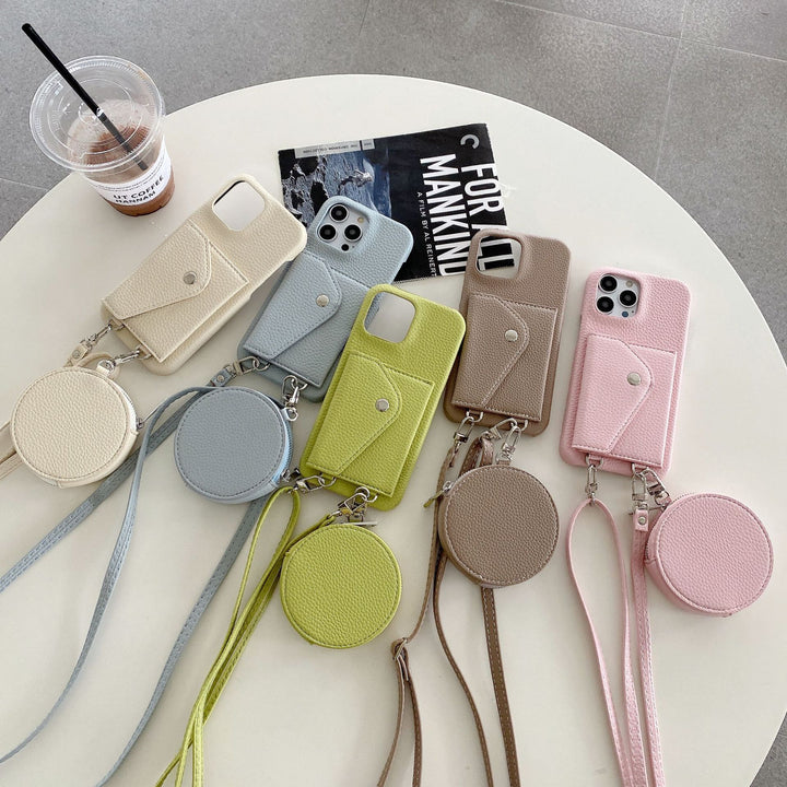 Holder Card Coin Purse Crossbody Telefon