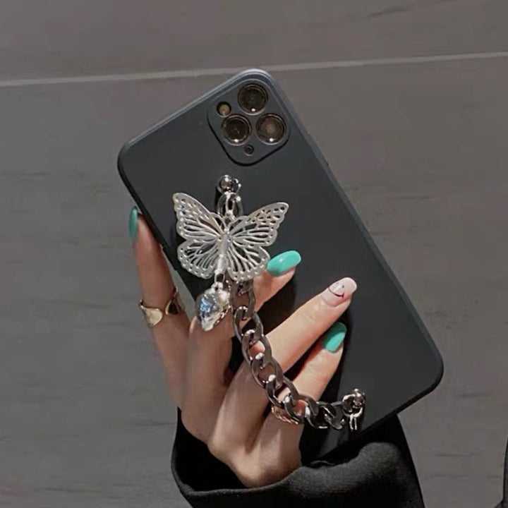 Women's Fashion Simple Butterfly Bracelet Silicone Phone Case