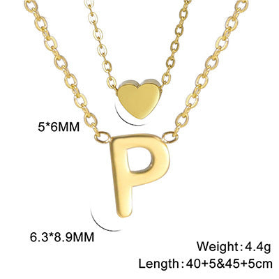 Elegant And Fashionable, Carefully Shaped 26 Letter Necklace