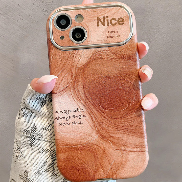 Large Window Veneer Phone Case Silicone Soft Case