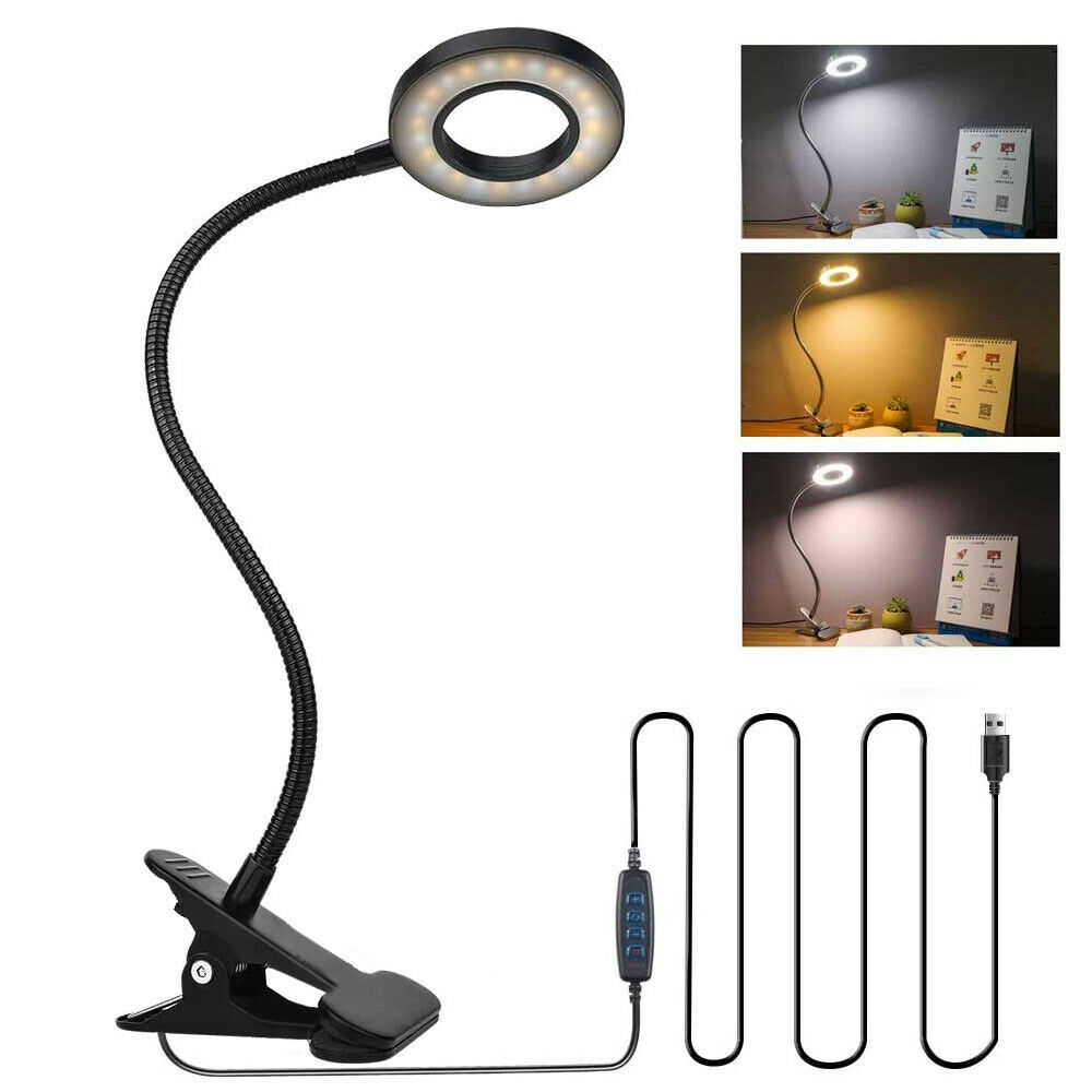 Clip pe lampa de birou LED LED ARM flexibil USB DIMMABIL STUDIU DIDMABIL LUMINA LUMINĂ NOAPTE