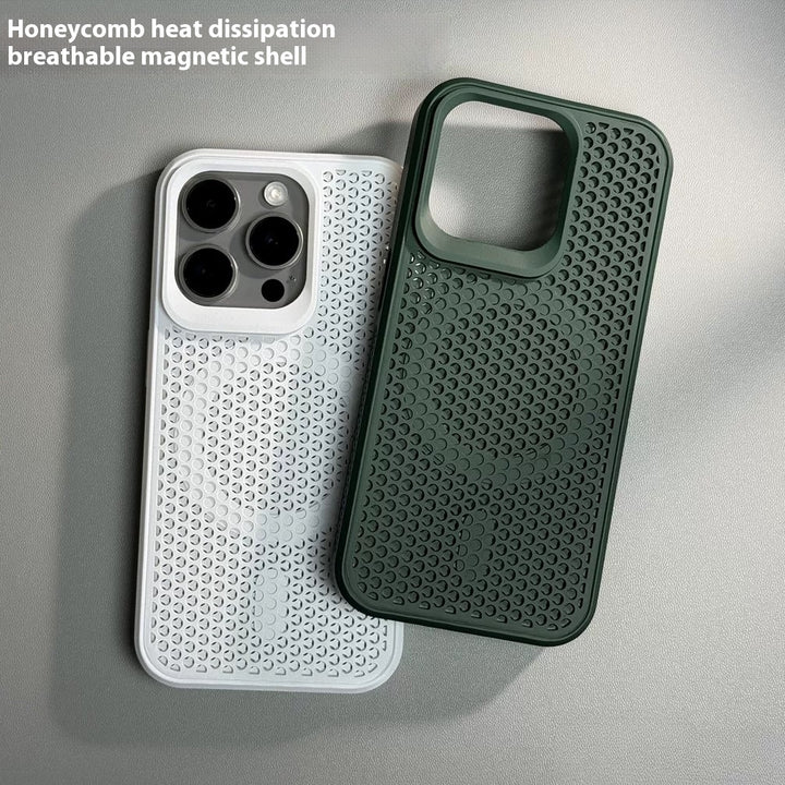 Simple Honeycomb Mesh Magnetic Phone Case