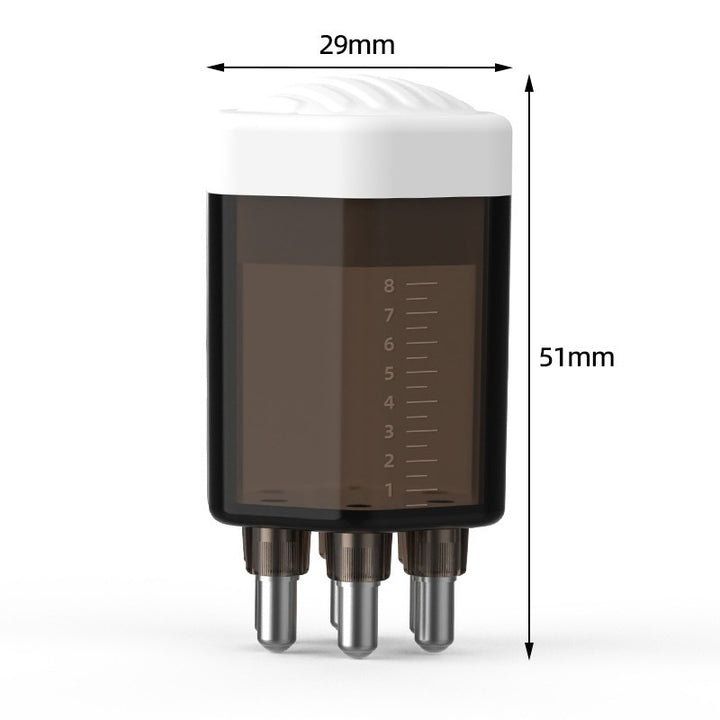 Creștere a părului Spacer inhalator hexagonal Masaj cu pieptene Fixarea părului Ulei esențial Ghid lichid Piele de pieptene