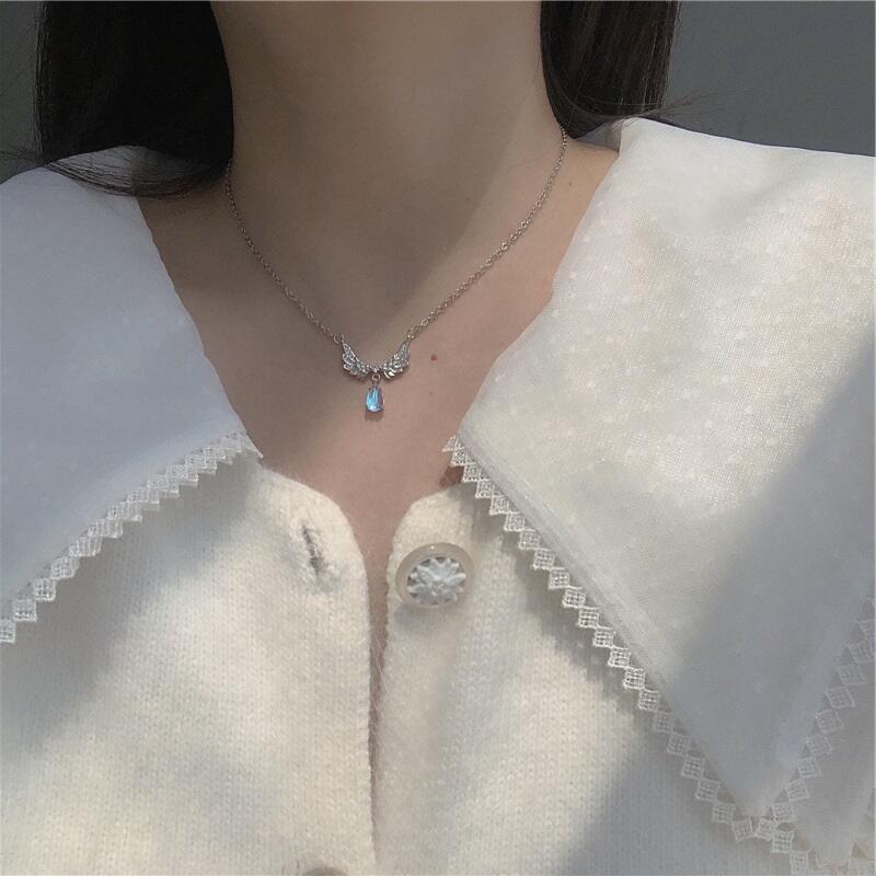 Angel Wings Moonstone Colier pentru femei