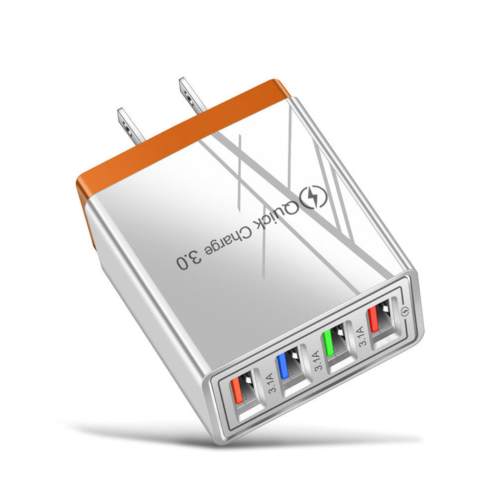 Încărcător USB Quick Charge 3.0 4 Adaptor pentru telefon pentru tabletă Portabil Portabil Mobile încărcător rapid