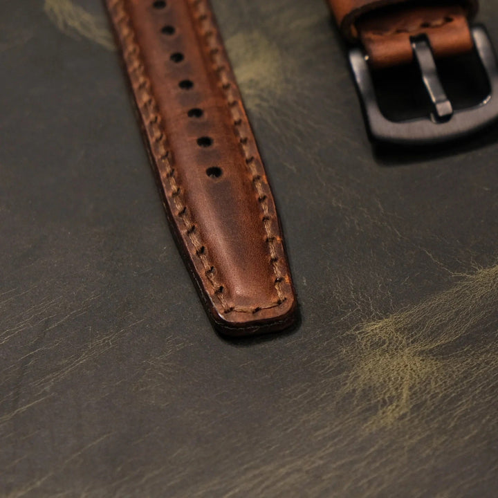 Apple Watch SE 2 2022 44 MM Handmade Leather Band Strap Brown