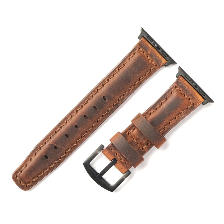 Apple Watch 9 41 MM Handmade Leather Band Strap Brown