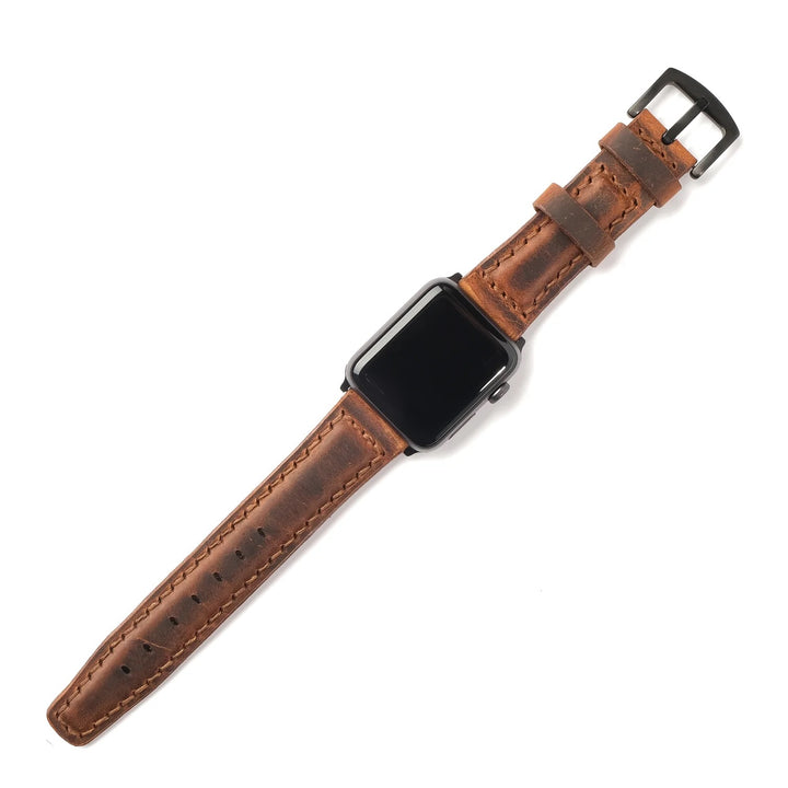 Apple Watch Ultra 2 49 mm curea de piele handmade din piele maro